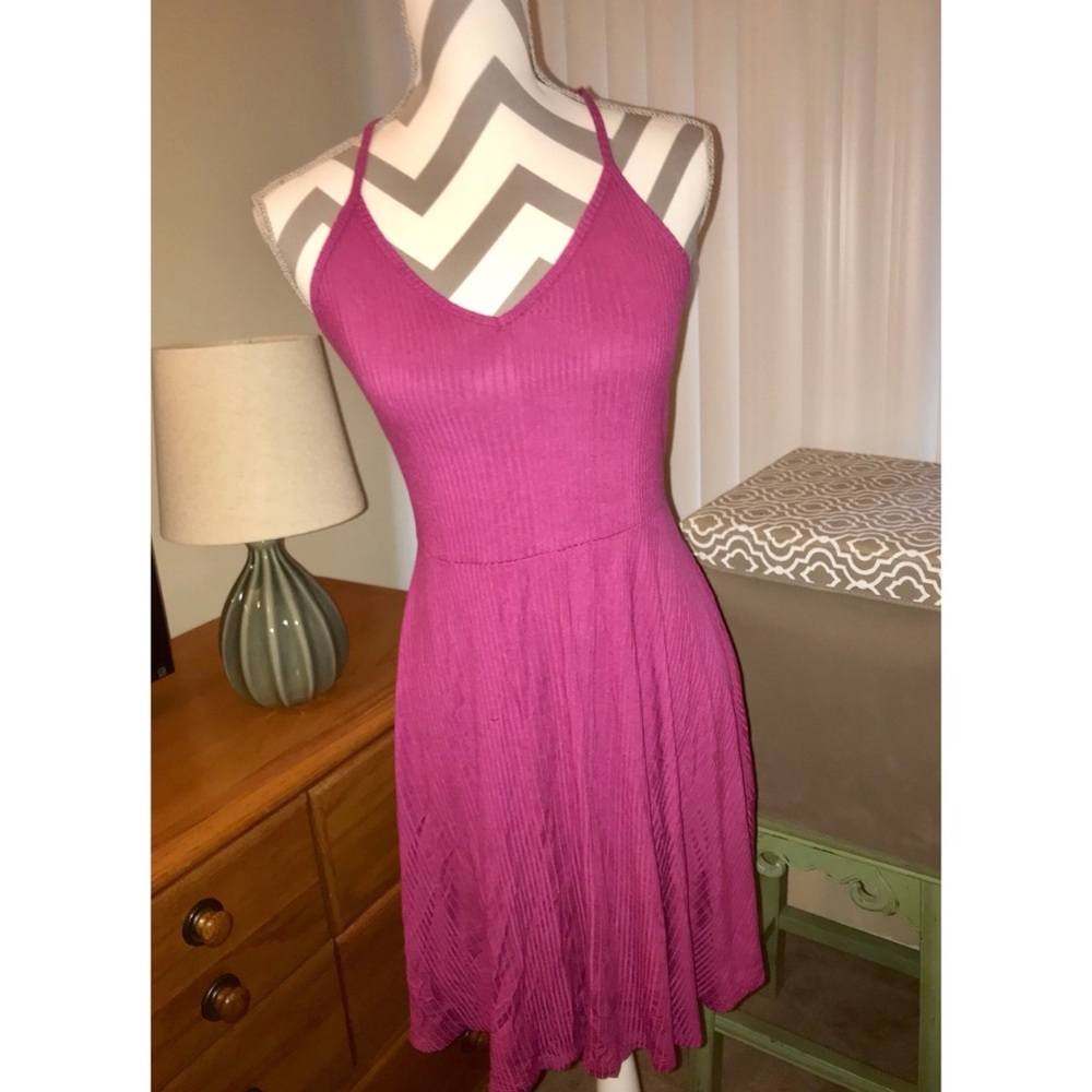 Fuchsia color dress